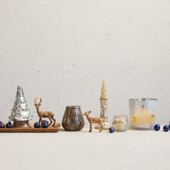 Embossed Recycled Mercury Glass Tree