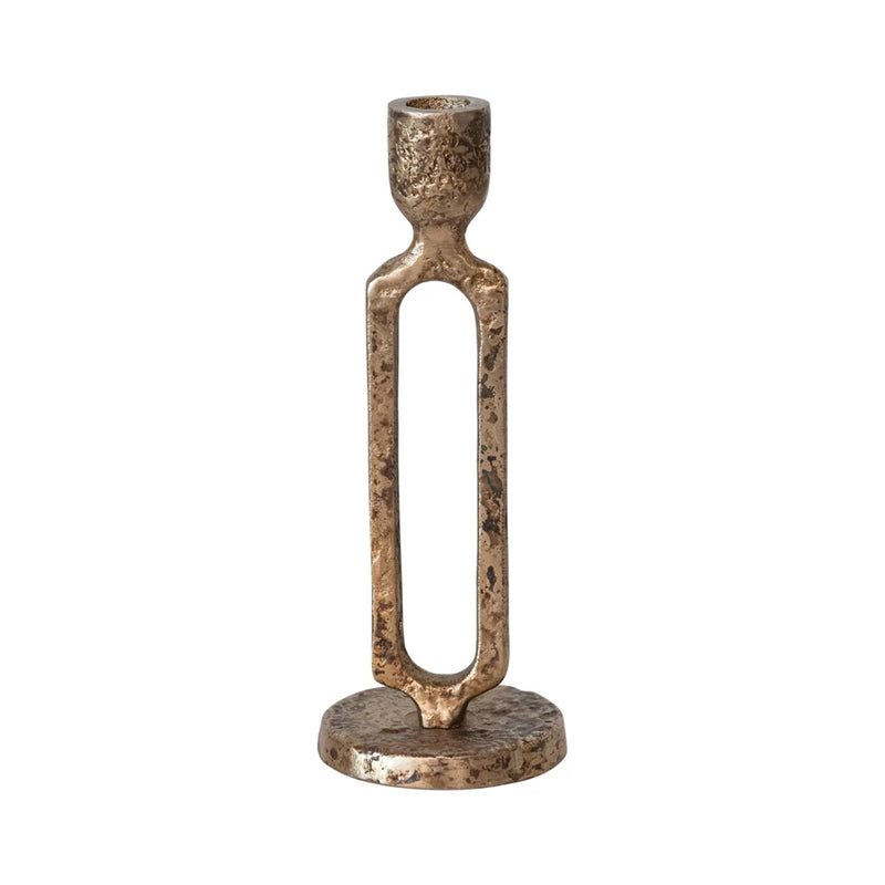 Aluminum Taper Holder Antique Gold