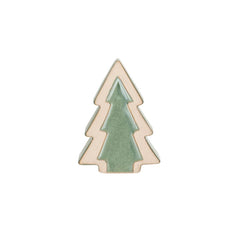 Stoneware Tree, Reactive Glaze, Green & Unglazed