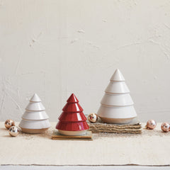 Stoneware Tree, White & Unglazed