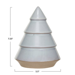 Stoneware Tree, White & Unglazed