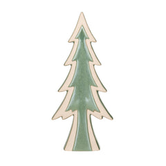 Stoneware Tree, Reactive Glaze, Green & Unglazed