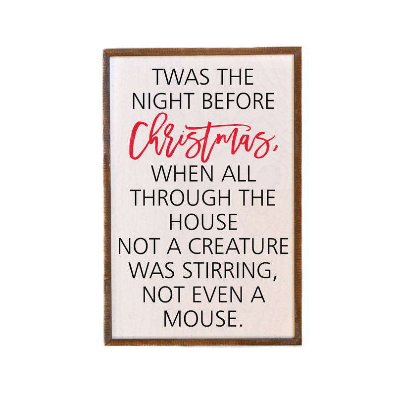 Twas The Night Before Christmas - Sign