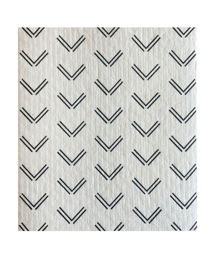 Swedish Dishcloth - B&W Scandi 2