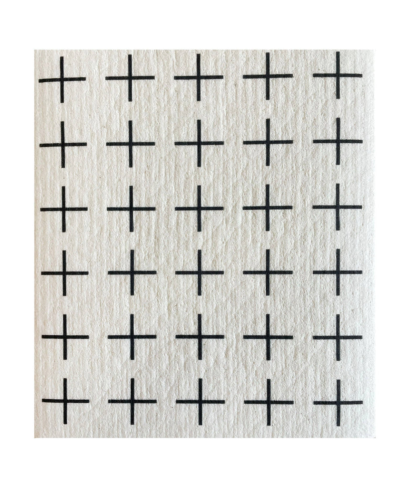 Swedish Dishcloth - B&W Scandi 1