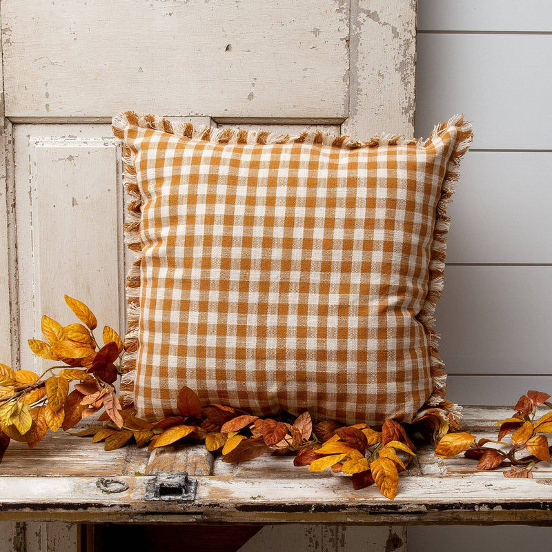 Harvest Check Pillow