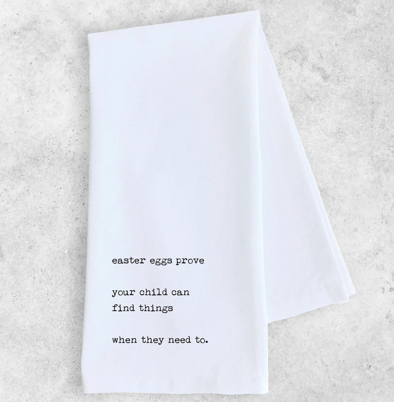 Easter Typewriter Tea Towel