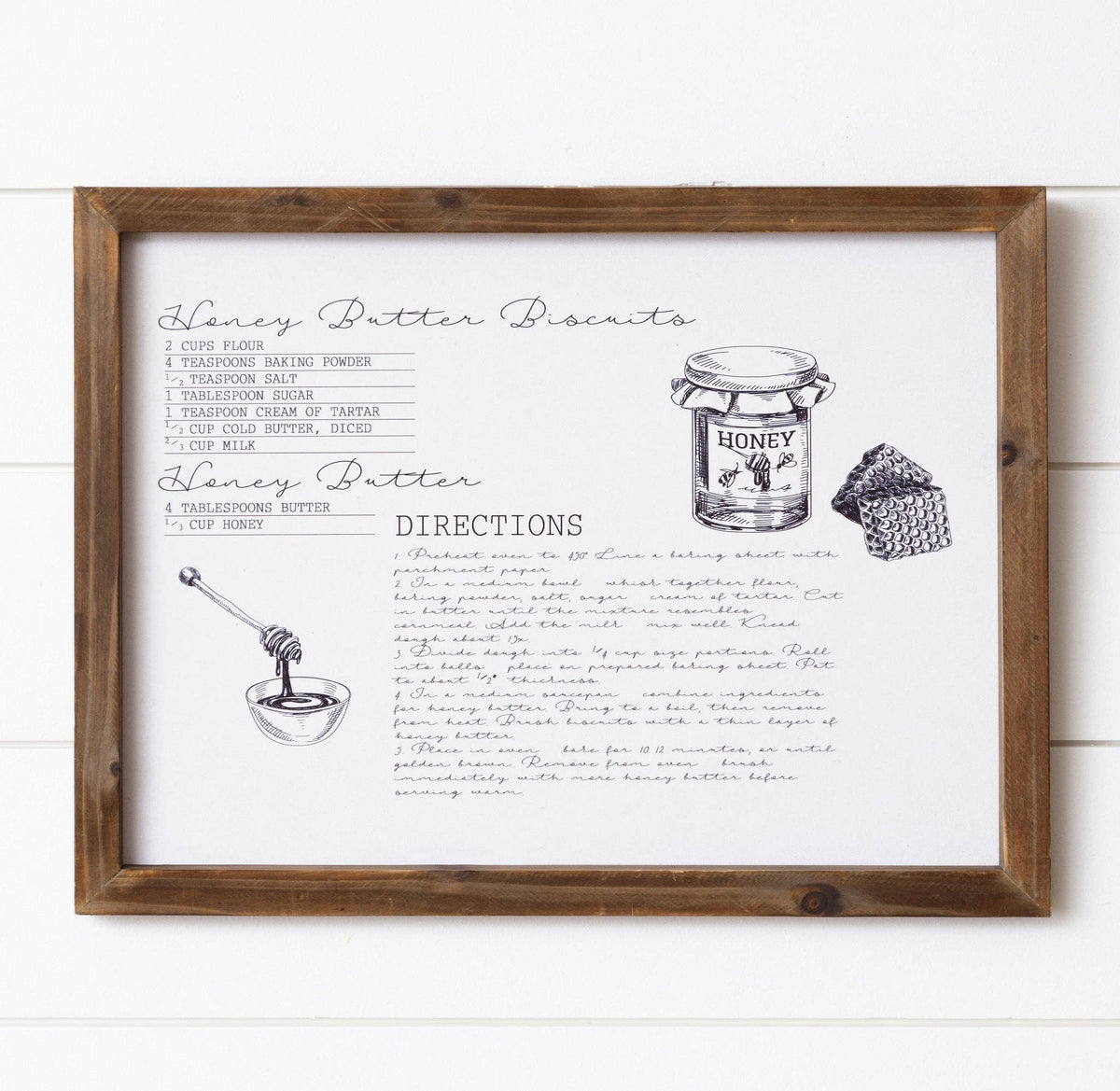 Honey Butter Biscuits Sign