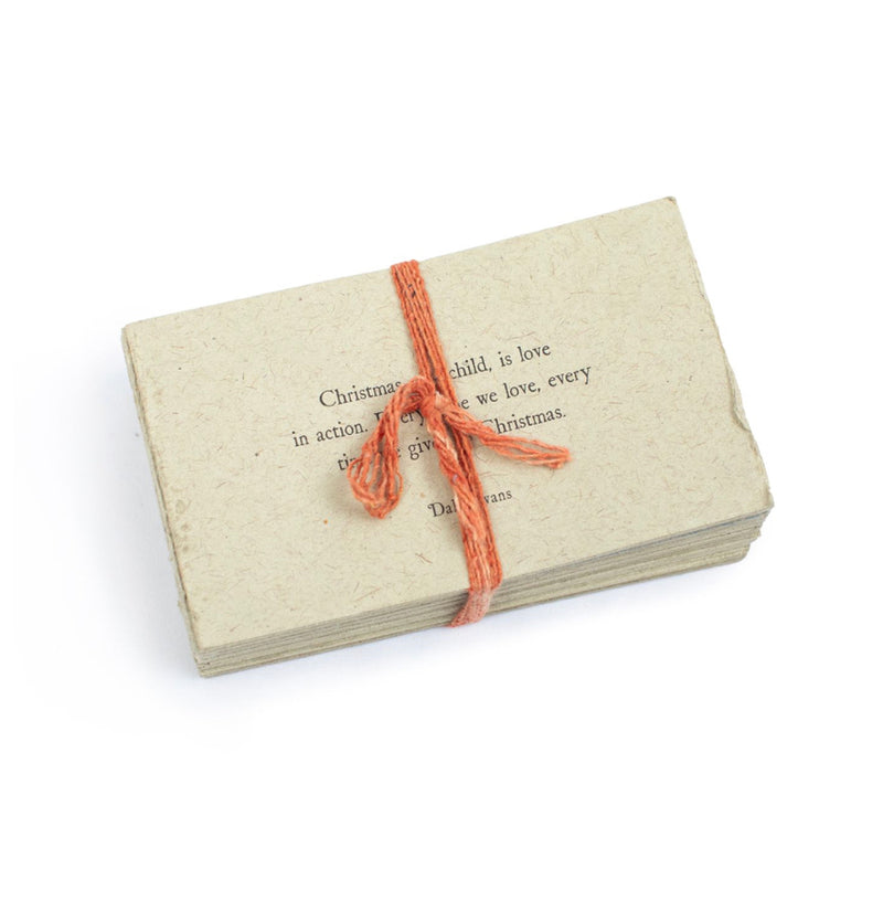 Christmas Gathered Thoughts Paper Notecard