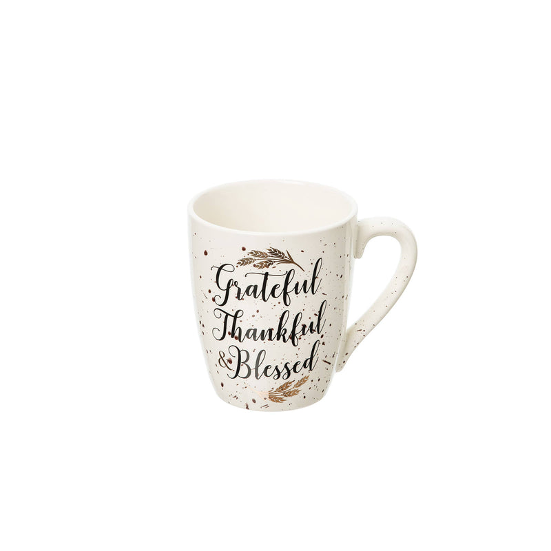 Grateful, Thankful, Bless Mug