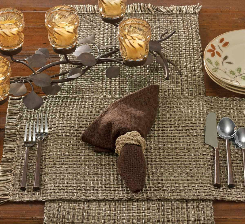 Tweed Table Runner - Espresso - 36