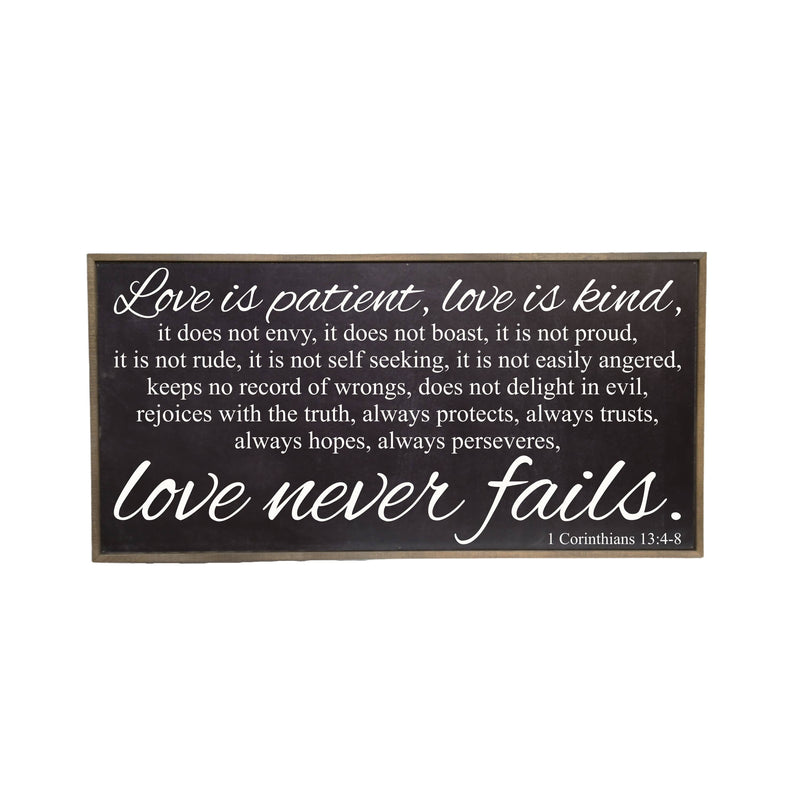 Love Is Patient Love Is Kind - Sign